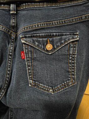 Levis Womens Denim Knee-Length Shorts 515 boho beach nautical summer outdoor